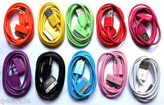 10 x COLOR USB 2.0 Charging Data/Sync Cable Cord for ipod Touch iphone 