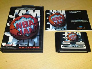 NBA JAM Sega Megadrive Arcade Basketball Game COMPLETE