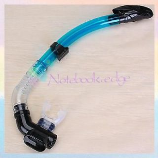 Silicon Totally Dry Snorkel Snorkeling Scuba Diving Dive Tranning Aid 