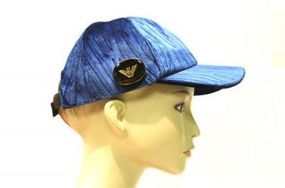 EMPORIO ARMANI Womens Baby Blue Baseball Cap Hat 637005/9W027 US 7 