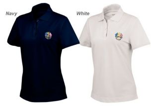 LADIES ASHWORTH RYDER CUP SHIRT  NAVY, WHITE, BLUE or PINK REDUCED TO 