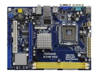 ASRock G31M VS2 LGA 775 Intel Motherboard