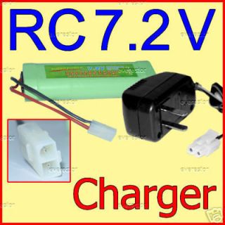 CHARGER + 7.2V 3800mAh Rechargable Batteries for Tamiya