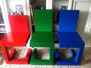 Bauhaus wooden handmade chairs and tables   any color