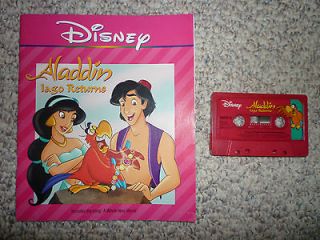 Disney Aladdin Iago Returns Read Along Book on Tape Audiobook cassette