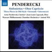 Penderecki Sinfoniettas Oboe Capriccio by Artur Pachlewski, Jean Louis 
