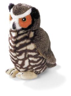 AUDUBON BIRDS~GREAT HORNED OWL ~Plush,Authent​ic, Actual Call~Free 