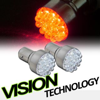   Socket Super Red 19 LED Rear/Tail Turn Signal Light Bulb 12V VT15
