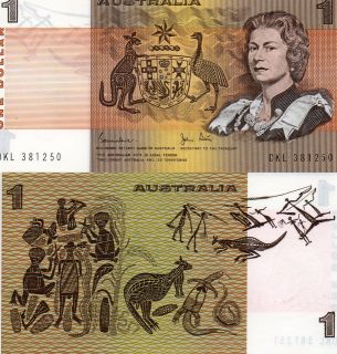 AUSTRALIA 1 One dollar Gem UNC p42d Queen Elizabeth II FREE SHIP