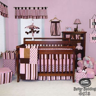 Baby Girl Kid Toddler Pink Brown Polka Dot For Crib Nursery Blanket 