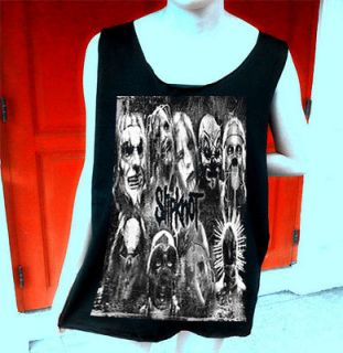 Slipknot Metal rock band Tattoo Korn Unisex Tank Top T Shirt Free Size