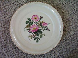 The Harker Pottery Company Wild Beach Rose 22 KT Gold Trim Made In The 