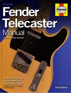   Telecaster Manual Hardback Care Set Up Broadcaster Nocaster Squire