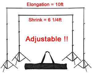   Backdrop Stand Adjustable 8.6x10 ft Background Support for Muslin