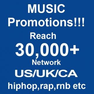 Music Promotion   Promote your music to 30,000+ facebook fans USA,UK 