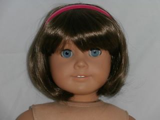  11 Doll Wig Shoulder Length Brown Hair with Bangs Fits American Girls