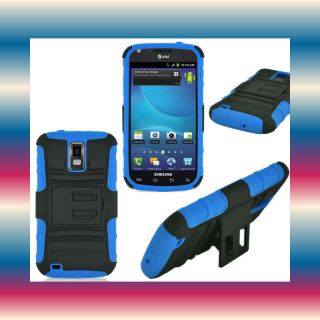Impact Kickstand PC+TPU Black/Blue Samsung Galaxy S 2 II S2 X SGH T989 