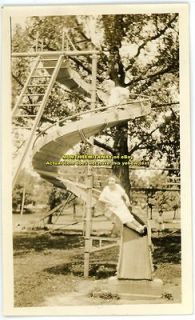 1925 Photo Prange Family Spiral Slide Playground Baraboo Wisconsin WI