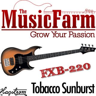 Hagstrom FXB220 Contoured Electric Bass Guitar   Tobacco Sunburst
