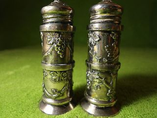 vintage silverplate salt and pepper shakers