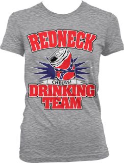 Redneck Drinking Team Juniors Girls T Shirt United States America 
