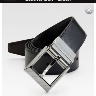 NWT Burberry Barlow Leather Belt Sz 40 Color Black
