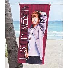 Justin Bieber Red Solarized Beach Towels ( includes 1 Towel)