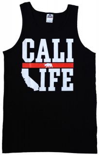CALI LIFE Tank Top Shirt   Mens women youth   California Republic 