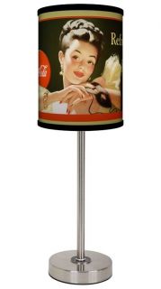 Lamp In A Box Coca Cola Masked Beauty Shade Table Lamp w/ Choice Of 3 