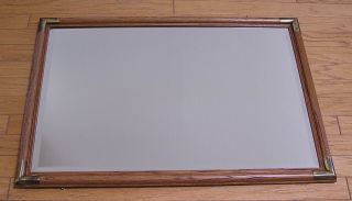 large wood frame mirror in Mirrors