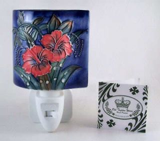 Porcelain OLD TUPTON WARE Hibiscus Night Light Lamp NEW