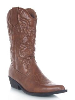 NEW MADDEN GIRL SANGUINE Women Western Cowboy Heel Mid Calf Boot tan 