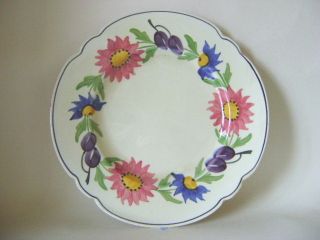 RADFORDS 10 INCH BEDFORD WARE PLATE   HAND PAINTED