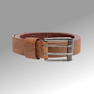 New mens faux leather belt in brown by Duke in sizes S M L XL branded 
