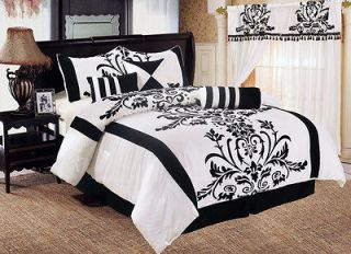 black and white comforter in Bed in a Bag