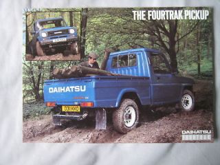 Daihatsu Fourtrak Pickup Sales sheet
