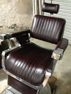 Authentic Belmont Barber Chair WITH Original Headrest w FREE mat AND 