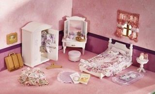   Lavender Bedroom Set Girlss Furniture Bed Vanity Armoire Linens