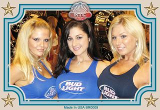 BR0009 Bud Light Beer Girls Fridge Magnet