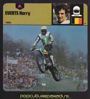 HARRY EVERTS Belgium Motorcycle Motocross PICTURE CARD