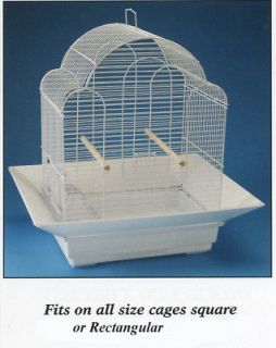 Bird Toys Cage Skirt Seed Catcher No Mess Cage Guard Fits Up To 24 X 