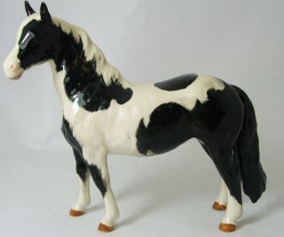 Beswick Pinto Pony Piebald in colour 2nd Version Model NO 1373