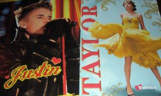 NEW   Rock Star Justin Bieber 16x20 Big Poster b/w Canary Yellow 