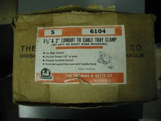 Thomas & Betts T&B 6104 1.5 & 2 Conduit to Cable Tray Clamp (5 in 