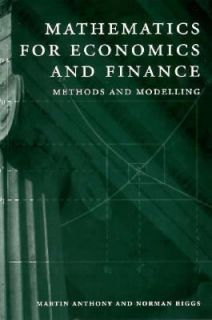   Modelling by Martin Anthony and Norman L. Biggs 1996, Paperback