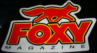 Vintage 90s Foxy Magazine stickers & decals