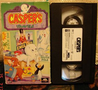 CASPERS TRAVELS The Friendly Ghost Cartoons Video Vhs RARE OOP HTF 