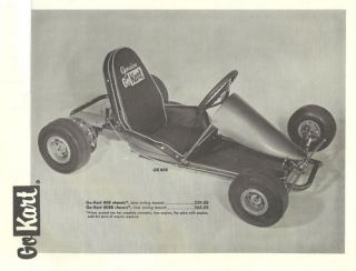 Vintage 1960s Go Kart 808 Ad & Parts List 3 Pages