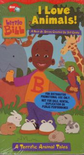 Little Bill I Love Animals   VHS NEW Sealed promo   Bill Cosby