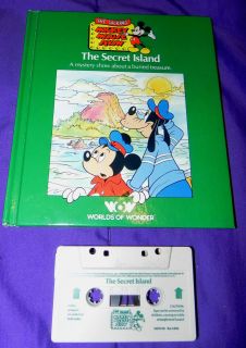 The Secret Island Hardback Book & Tape, Talking Mickey Mouse Goofy 